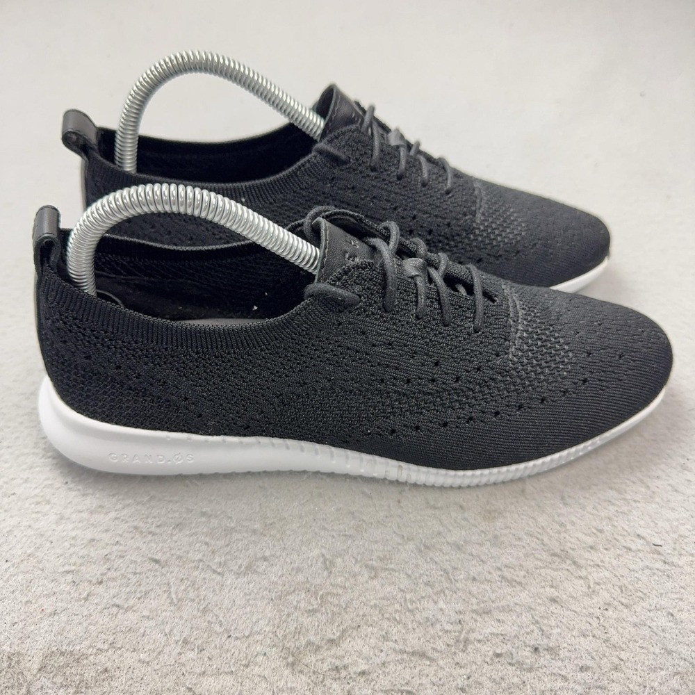 Cole Haan 2.ZEROGRAND Shoes Womens Size 8 Black Knit Walking Sneakers W11511